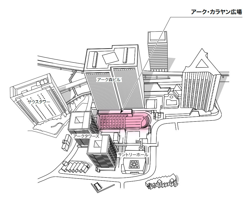 アーク・カラヤン広場の地図