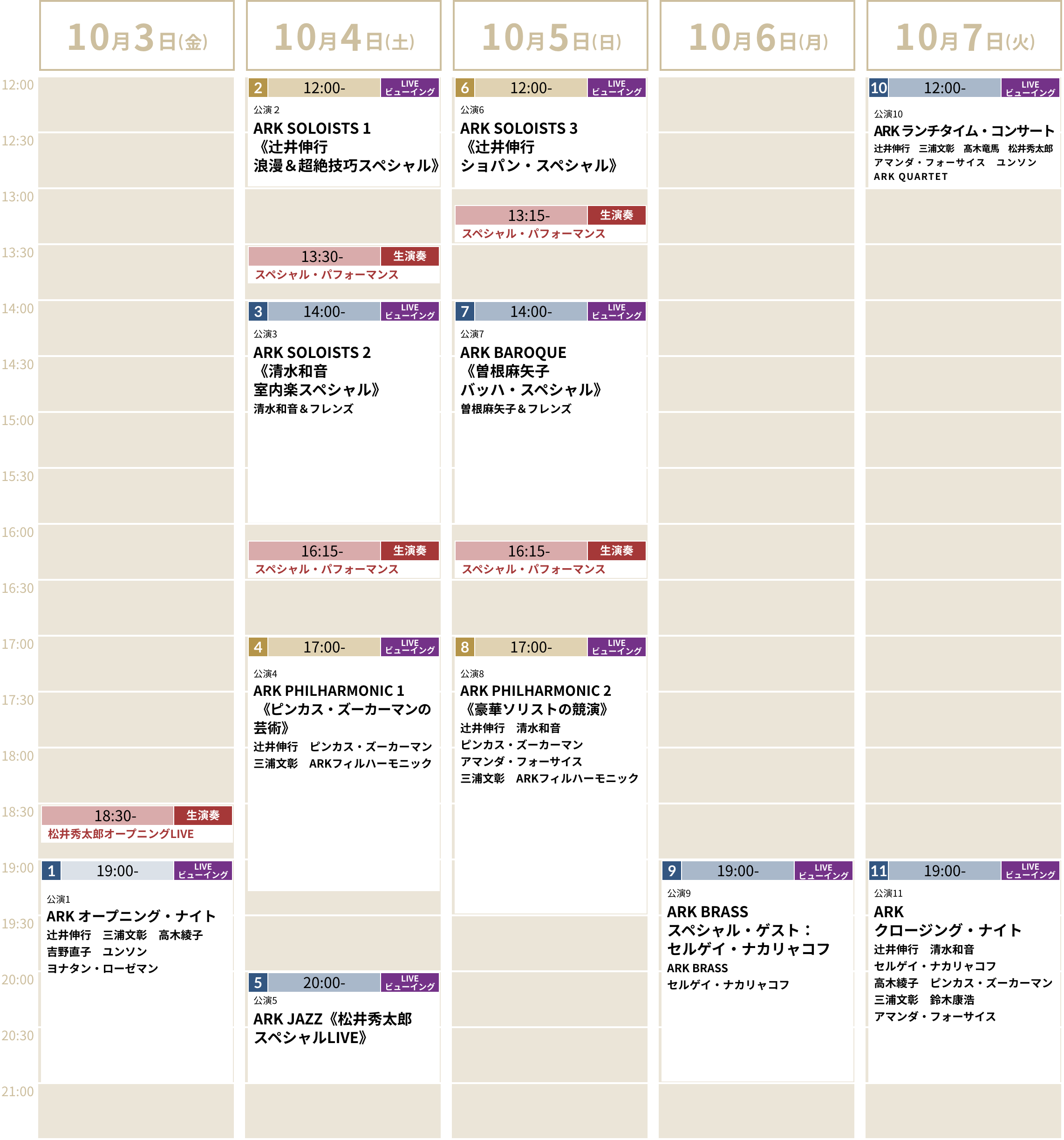 タイムテーブル