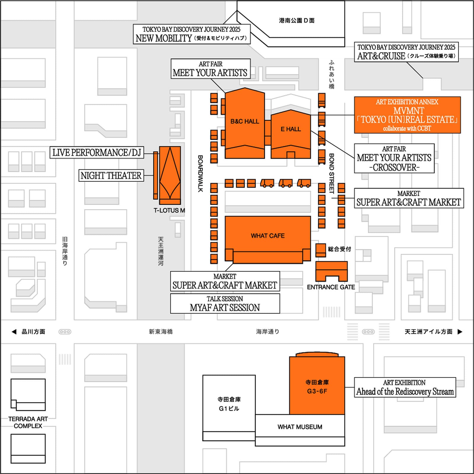 [衛星企劃] ART EXHIBITION ANNEX/MVMNT“TOKYO [UN] REAL ESTATE”MAP
