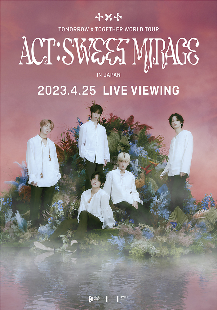 ファン待望のワールド・ツアー『TOMORROW X TOGETHER WORLD TOUR ＜ACT : SWEET MIRAGE＞ IN  JAPAN』日本公演のライブビューイング開催が決定！ 4月25日（火）横浜アリーナでの日本公演を全国劇場にてライブ中継！  ご来場者様全員にオリジナルポストカードを配布 ...