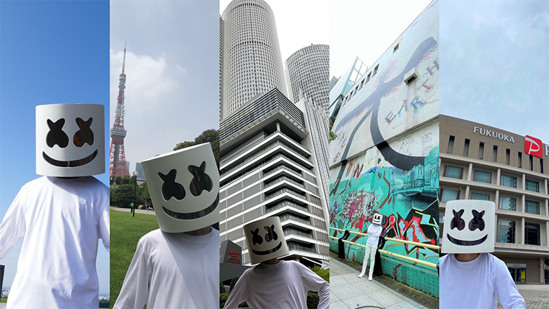 世界を最も熱狂させている覆面DJ、マシュメロらしき人物が日本で増殖中